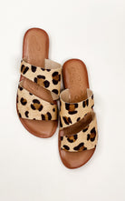 Spirited Dual Strap Slide in Leopard - Charming Charlie