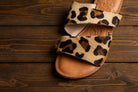 Spirited Dual Strap Slide in Leopard - Charming Charlie