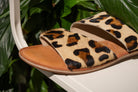 Spirited Dual Strap Slide in Leopard - Charming Charlie