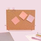 Standing Cork Bulletin Board - Rose Gold/Gold - Multitasky