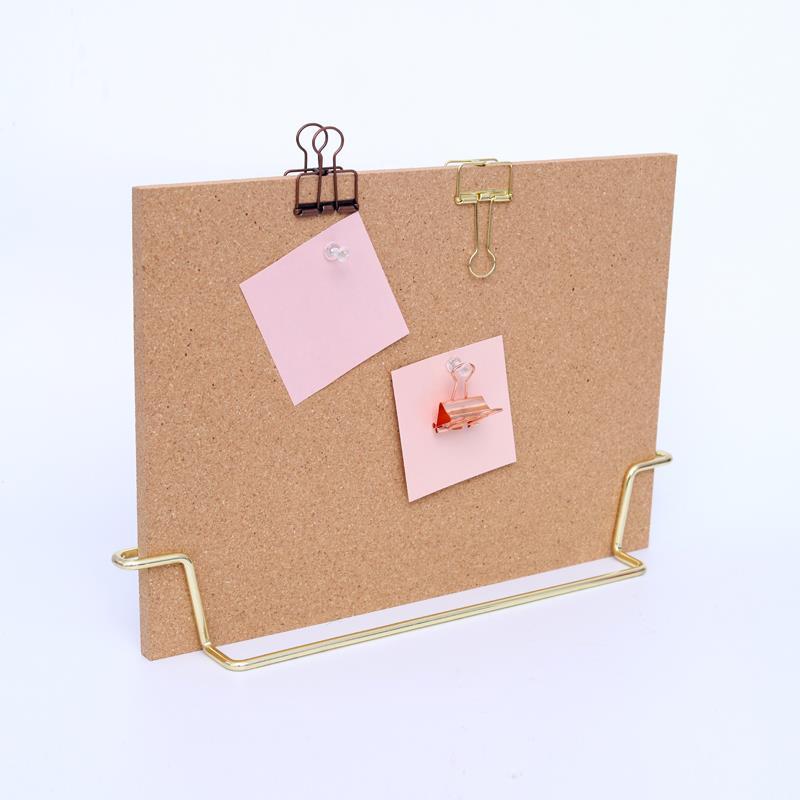 Standing Cork Bulletin Board - Rose Gold/Gold - Multitasky