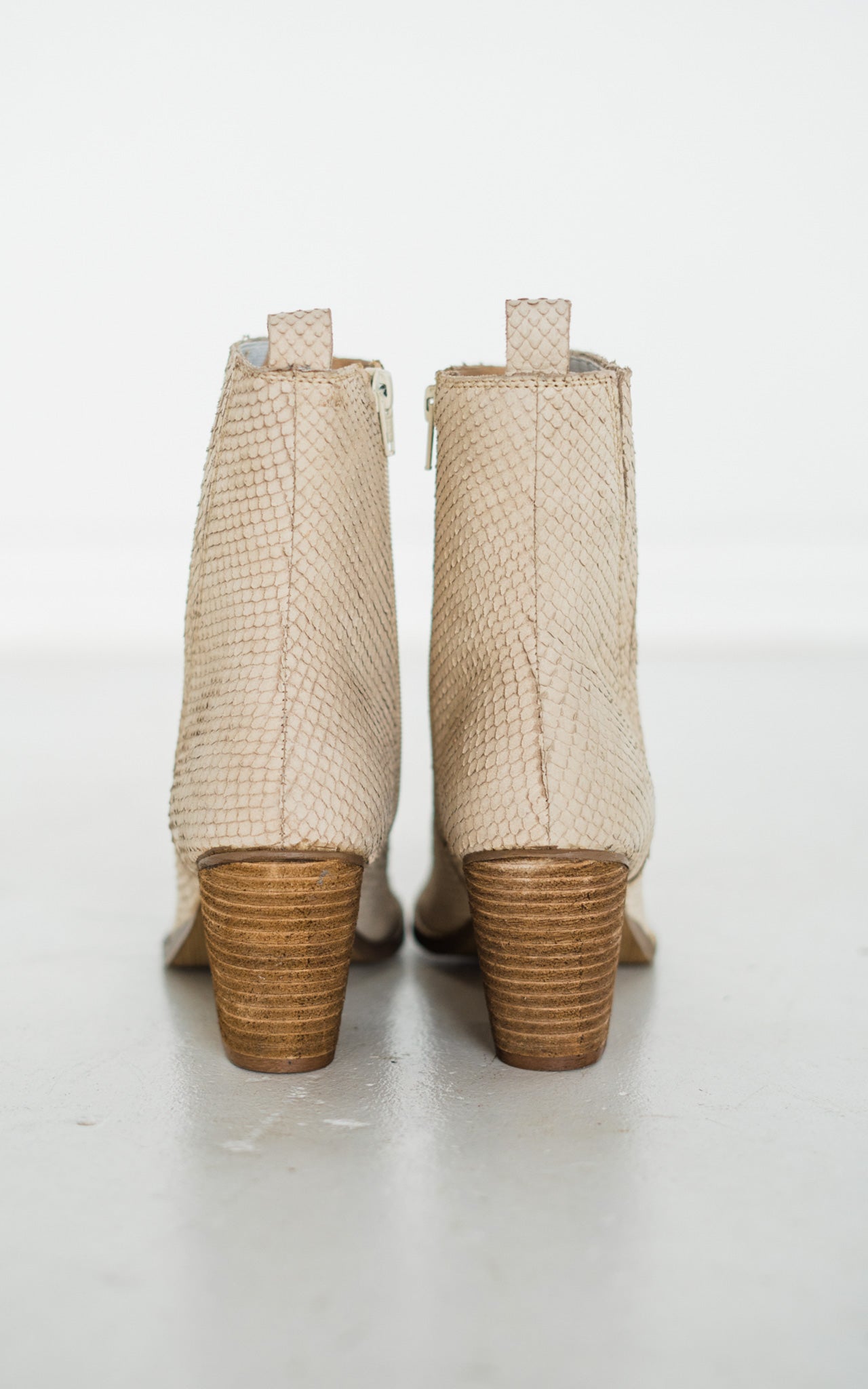 Taris Ankle Boot in Cream - Charming Charlie