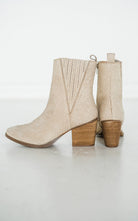 Taris Ankle Boot in Cream - Charming Charlie