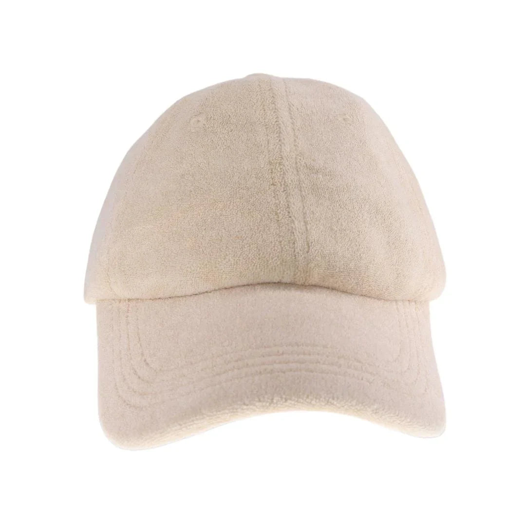 Beige Terry Cloth C.C Baseball Cap combines classic style with exceptional comfort. Crafted from soft terry cloth fabric, it offers a breathable and lightweight fit ideal for everyday wear. Its adjustable strap ensures a secure, customized fit, making it perfect for outdoor activities or casual outings. Durable and easy to maintain, this cap provides both functionality and timeless appeal. 