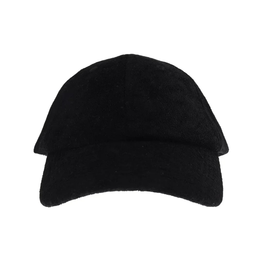 Black Terry Cloth C.C Baseball Cap combines classic style with exceptional comfort. Crafted from soft terry cloth fabric, it offers a breathable and lightweight fit ideal for everyday wear. Its adjustable strap ensures a secure, customized fit, making it perfect for outdoor activities or casual outings. Durable and easy to maintain, this cap provides both functionality and timeless appeal. 
