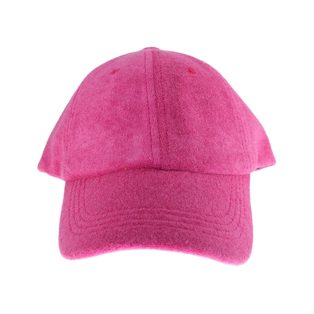 Hot Pink Terry Cloth C.C Baseball Cap combines classic style with exceptional comfort. Crafted from soft terry cloth fabric, it offers a breathable and lightweight fit ideal for everyday wear. Its adjustable strap ensures a secure, customized fit, making it perfect for outdoor activities or casual outings. Durable and easy to maintain, this cap provides both functionality and timeless appeal. 