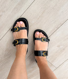 Tess Sandal in Black - Charming Charlie