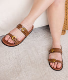 Tess Sandal in Tan - Charming Charlie