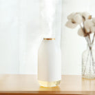 Sleek spa humidifier lamp in white