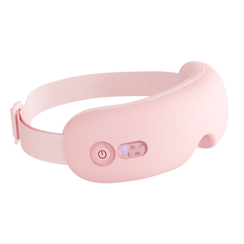 Heated Eye Massager For Headache Relief in Pink- Multitasky