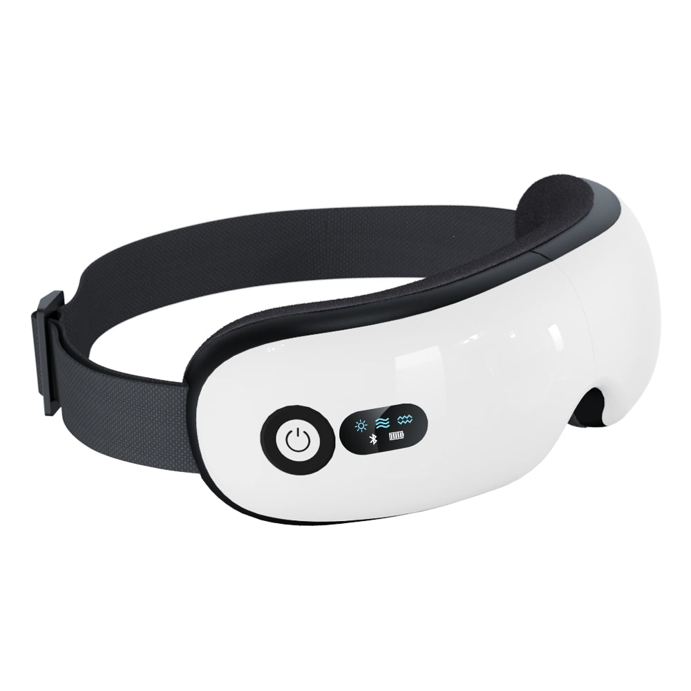 Heated Eye Massager For Headache Relief in White - Multitasky