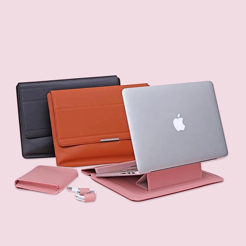 Transformable Vegan Leather Laptop Bag Set (Laptop Stand) - Multitasky