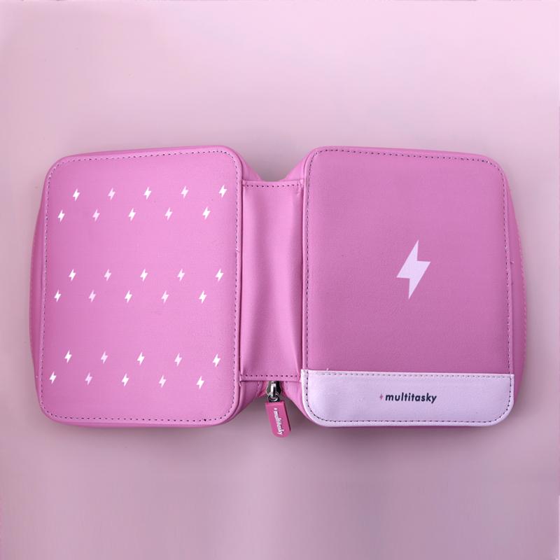 Travel Cord Organizer in Pink - Multitasky