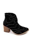 Twilight Studded Heeled Ankle Boot in Black - Charming Charlie