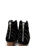 Twilight Studded Heeled Ankle Boot in Black - Charming Charlie