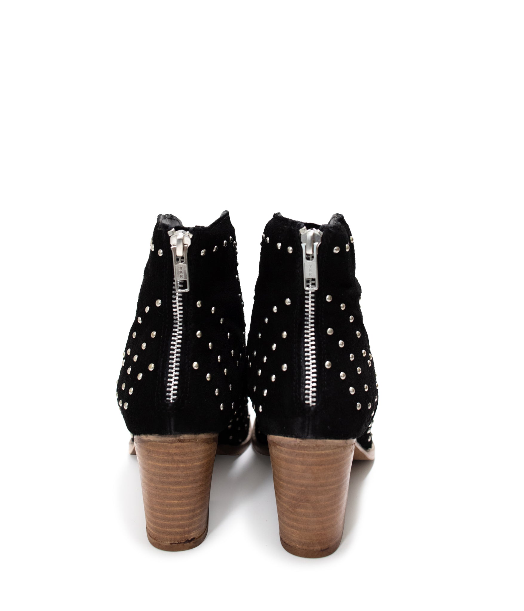 Twilight Studded Heeled Ankle Boot in Black - Charming Charlie