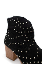 Twilight Studded Heeled Ankle Boot in Black - Charming Charlie