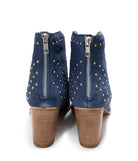Twilight Studded Heeled Ankle Boot in Denim - Charming Charlie