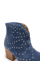 Twilight Studded Heeled Ankle Boot in Denim - Charming Charlie