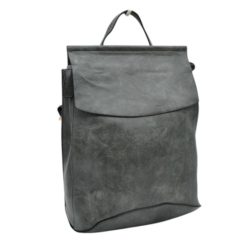 Vegan Backpack Best Seller - Modern Chic Vegan Long-lasting Faux Leather Backpack Convertible Bag, largely spaced, daily necessities can be put into this fashionable bag, take it to  school, work or a day trip, simple sophistication, dress to impress. Perfect Birthday Gift, Anniversary Gift, Thank you Gift, Vegan Convertible Backpack