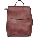 Vegan Backpack Best Seller - Modern Chic Vegan Long-lasting Faux Leather Backpack Convertible Bag, largely spaced, daily necessities can be put into this fashionable bag, take it to  school, work or a day trip, simple sophistication, dress to impress. Perfect Birthday Gift, Anniversary Gift, Thank you Gift, Vegan Convertible Backpack