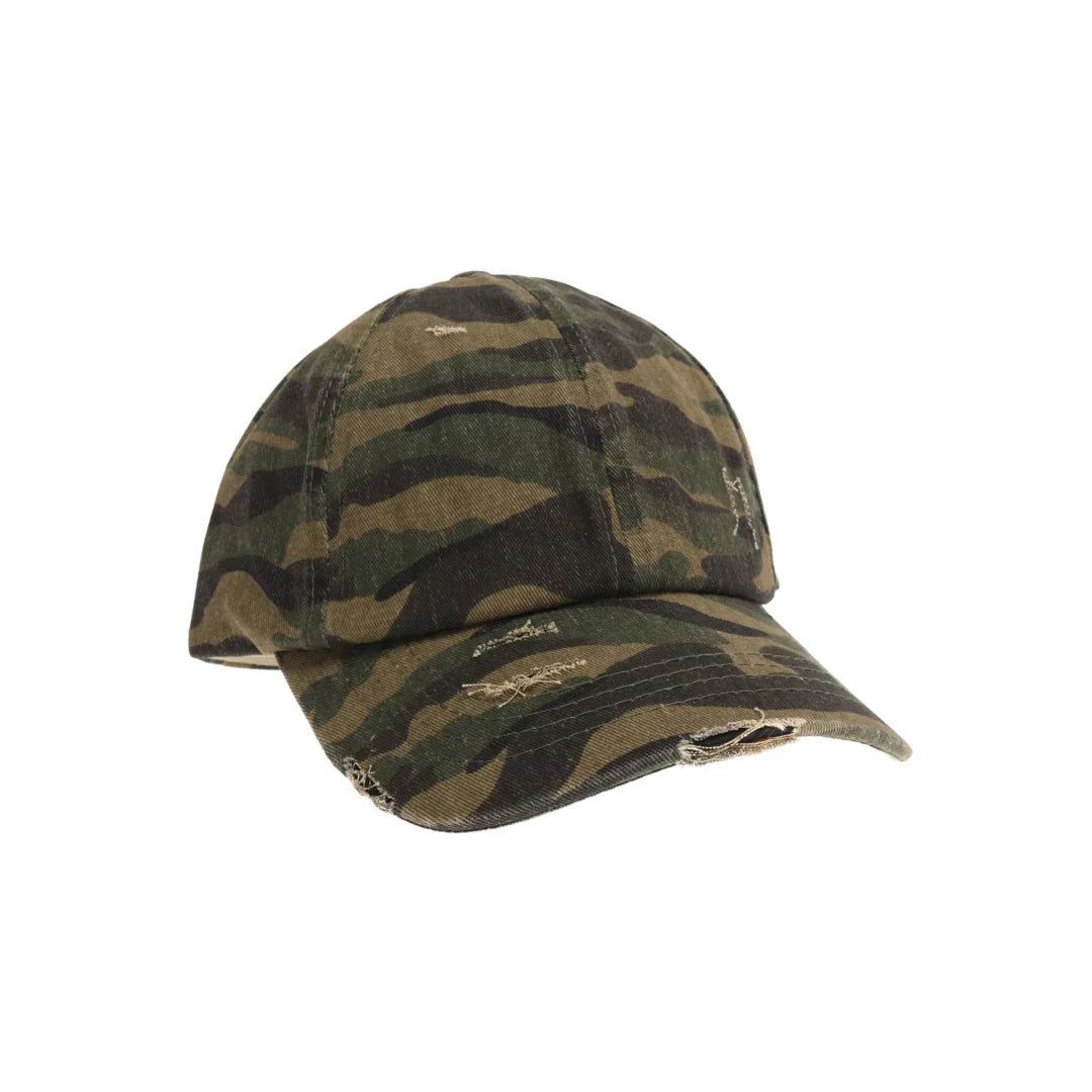 The Washed Denim Criss-Cross High Ponytail CC Ball Cap provides a stylish solution for those who want to keep their hair up without compromising comfort. Made from durable washed denim, this cap features a criss-cross design and a high ponytail opening, allowing for easy wear and a secure fit. Perfect for outdoor activities, it provides sun protection while accommodating various hairstyles with ease. 