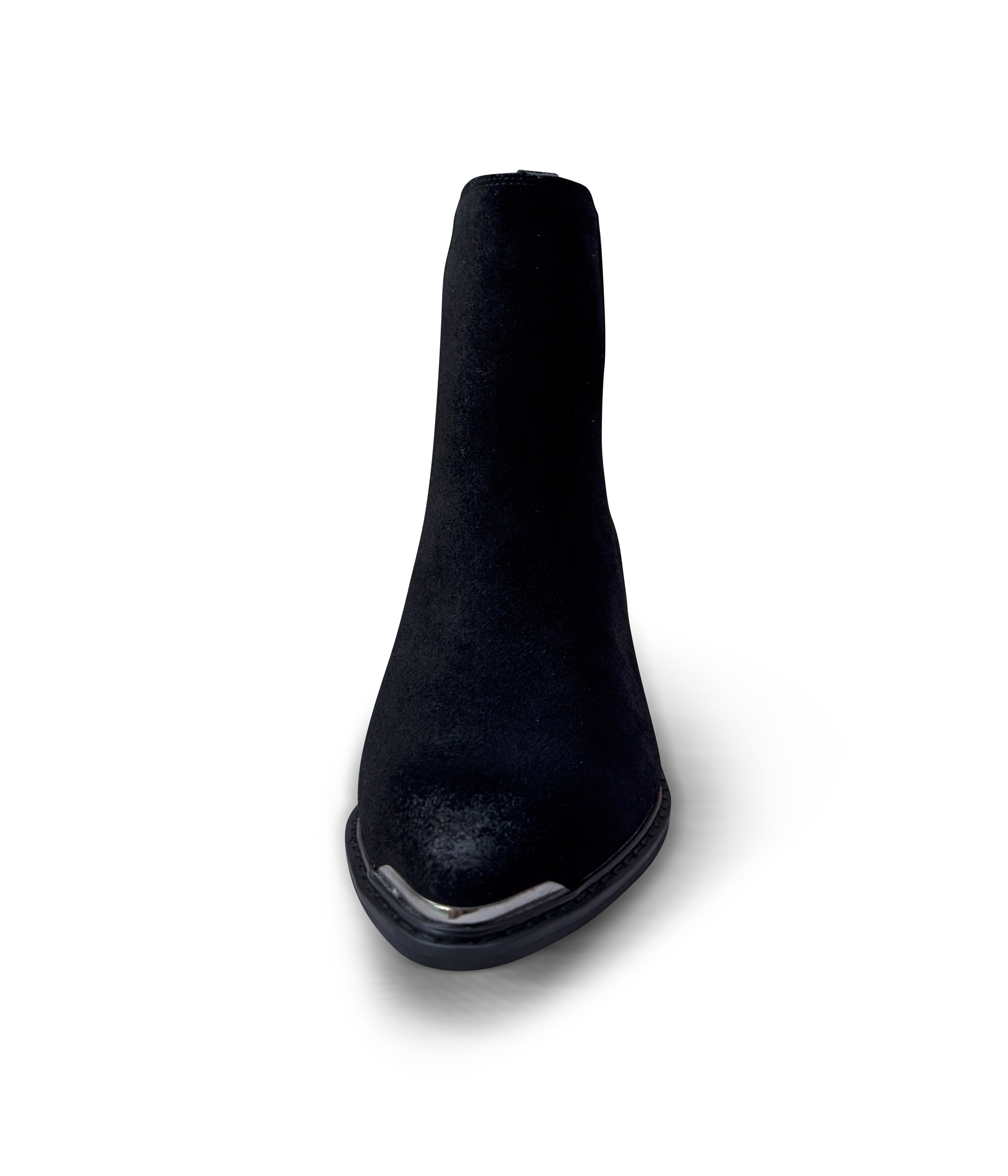 Wylie Suede Ankle Boot in Black - Charming Charlie
