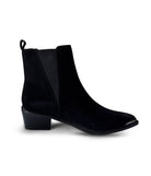 Wylie Suede Ankle Boot in Black - Charming Charlie