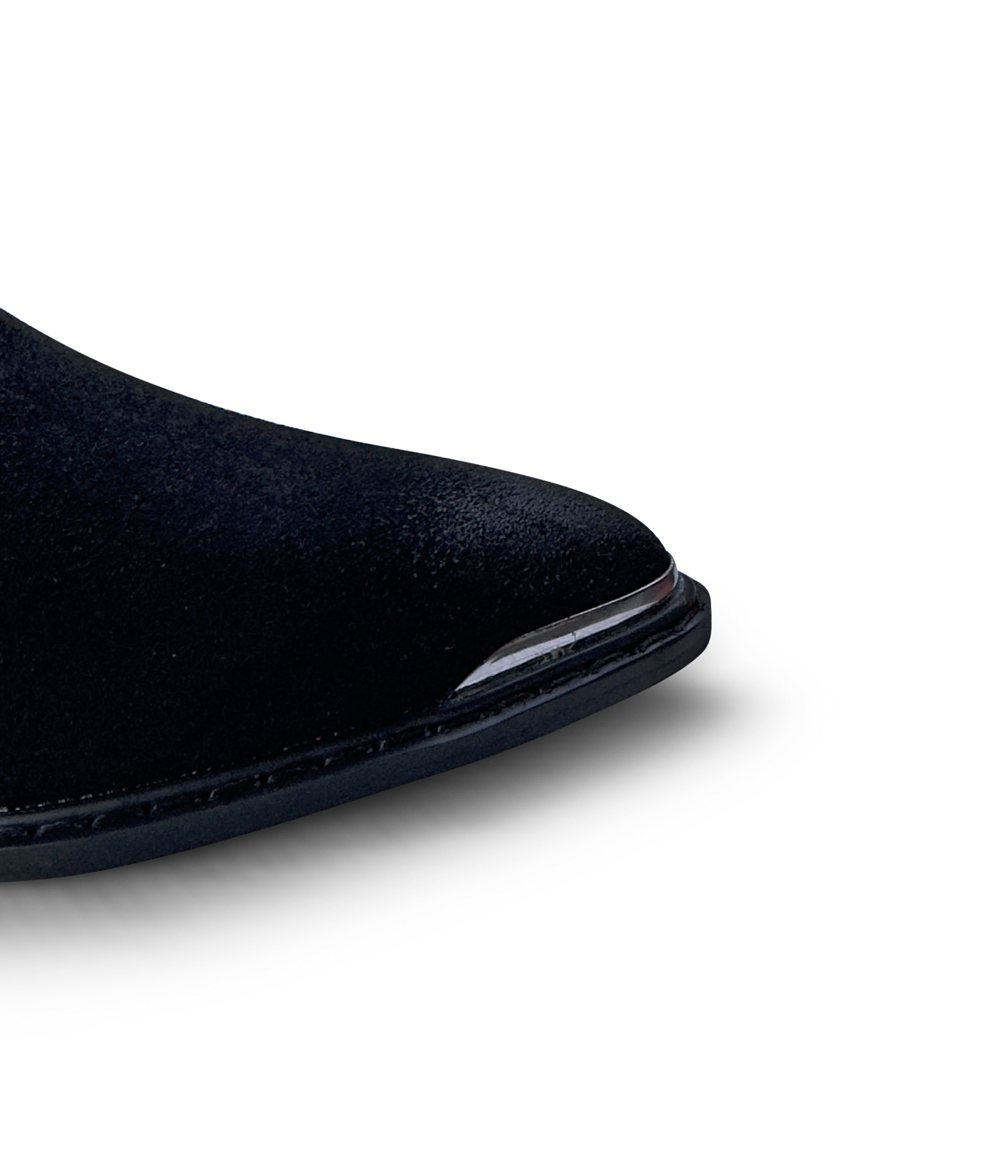Wylie Suede Ankle Boot in Black - Charming Charlie