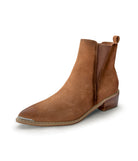 Wylie Suede Ankle Boot in Tan - Charming Charlie