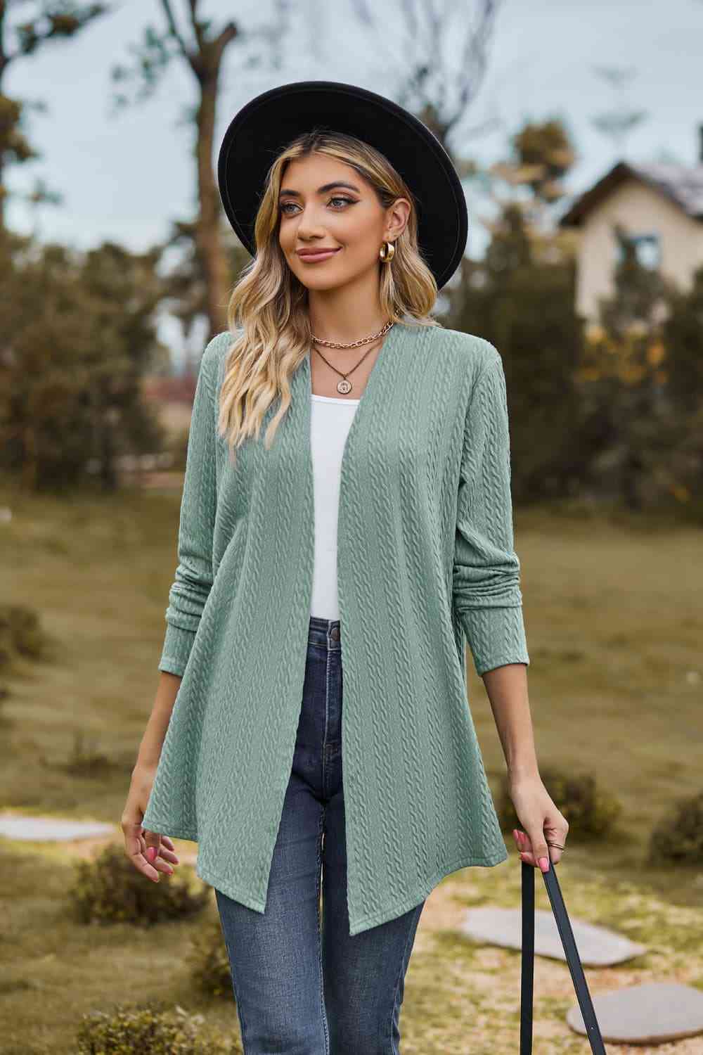 Open Front Long Sleeve Cardigan - Charming Charlie