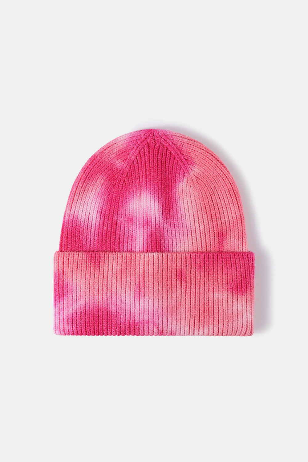 Tie-Dye Cuffed Rib-Knit Beanie Hat - Charming Charlie
