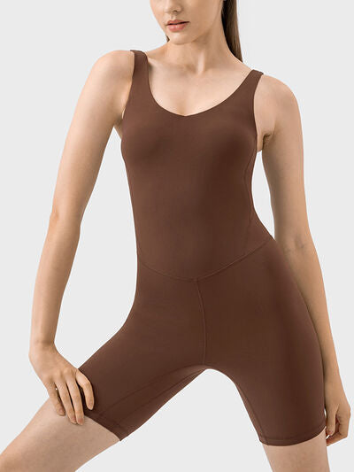 Wide Strap Active Romper - Charming Charlie