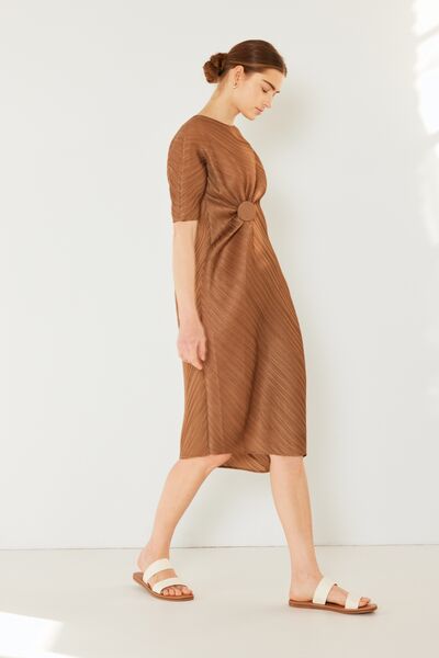 Marina West Swim Pleated Dolman Sleeve Dress - Charming Charlie