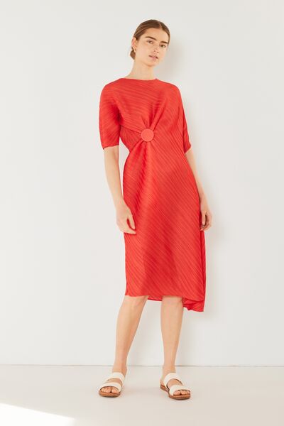 Marina West Swim Pleated Dolman Sleeve Dress - Charming Charlie