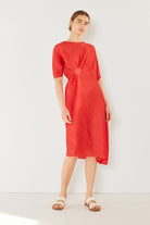 Marina West Swim Pleated Dolman Sleeve Dress - Charming Charlie