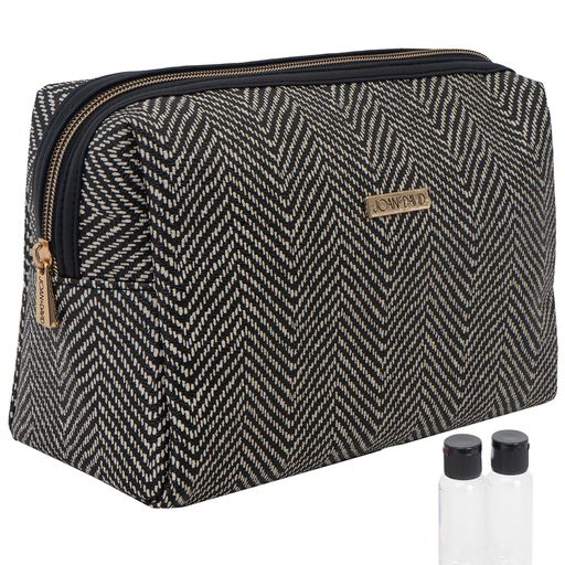Victoria's Secret Sequin Sparkle Clutch Makeup Bag  Black makeup bag,  Large cosmetic bag, Printed makeup bag