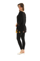Rayon Button Up Rainbow Star Top - Charming Charlie