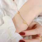 Titanium Steel Zircon Heart Bracelet - Charming Charlie