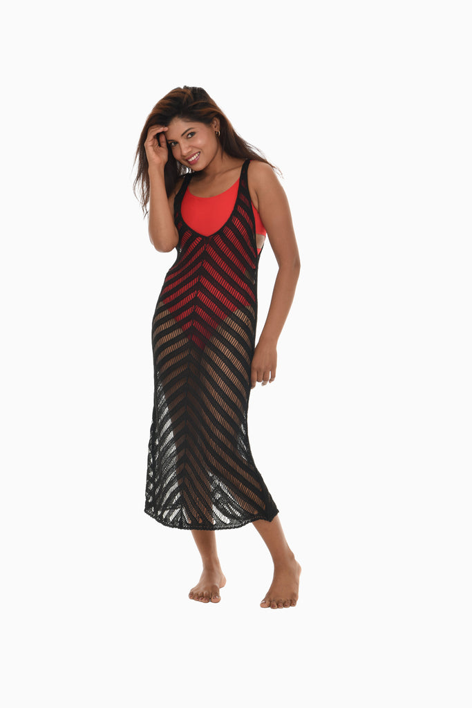 Crochet Sleeveless Dress Cover-Up - Shoreline Wear, Inc.