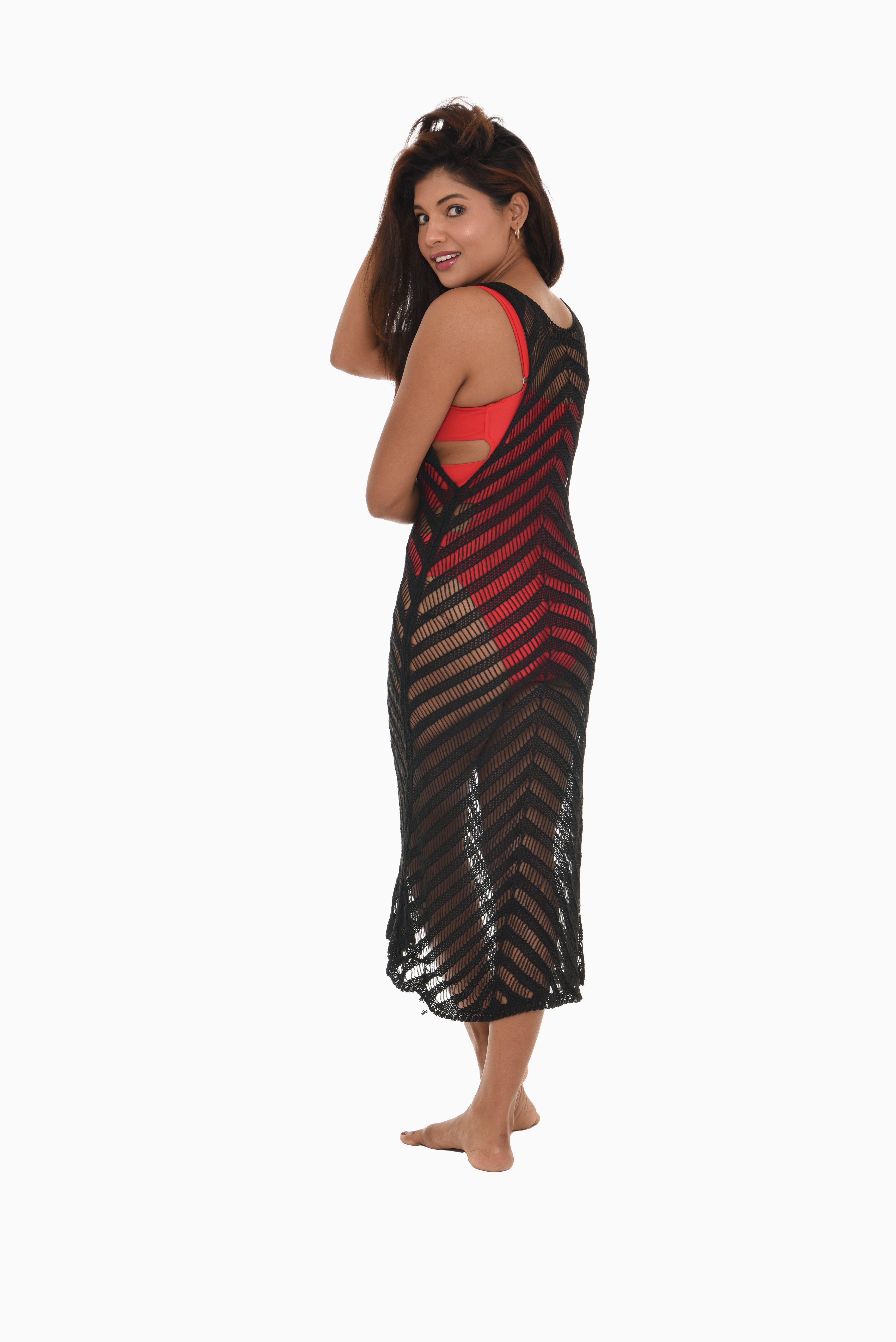 Crochet Sleeveless Dress Cover-Up - Shoreline Wear, Inc.