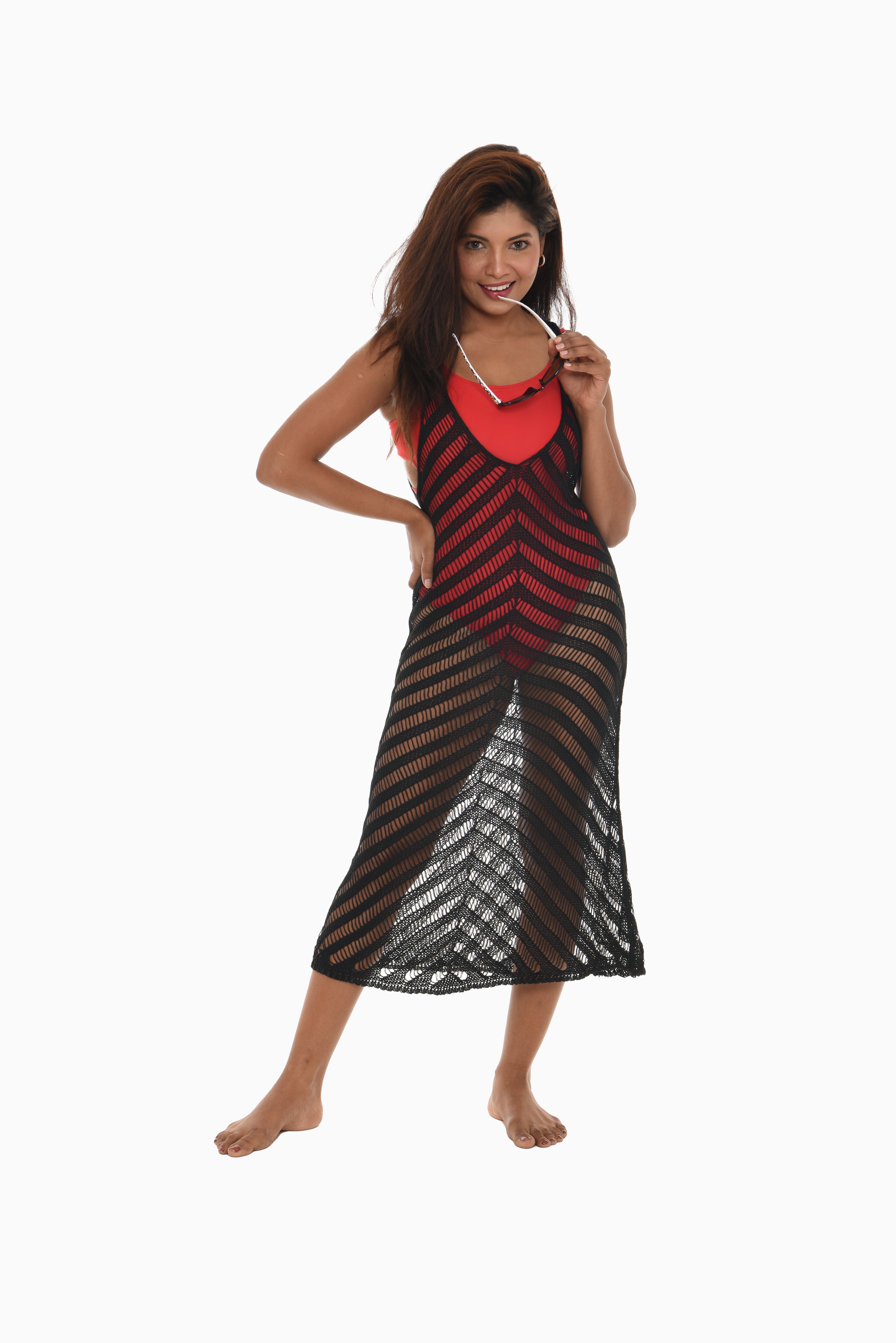 Crochet Sleeveless Dress Cover-Up - Shoreline Wear, Inc.