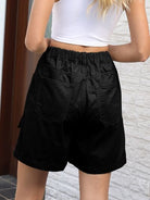 Pocketed High Waist Denim Shorts - Charming Charlie