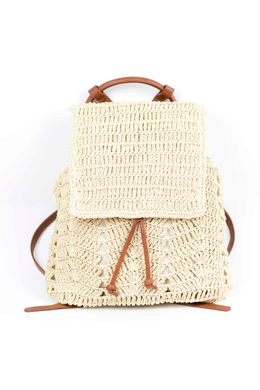 Woven Straw Backpack – Charming Charlie