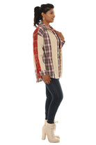 Cut and Sew Plaid Shirt - Charming Charlie