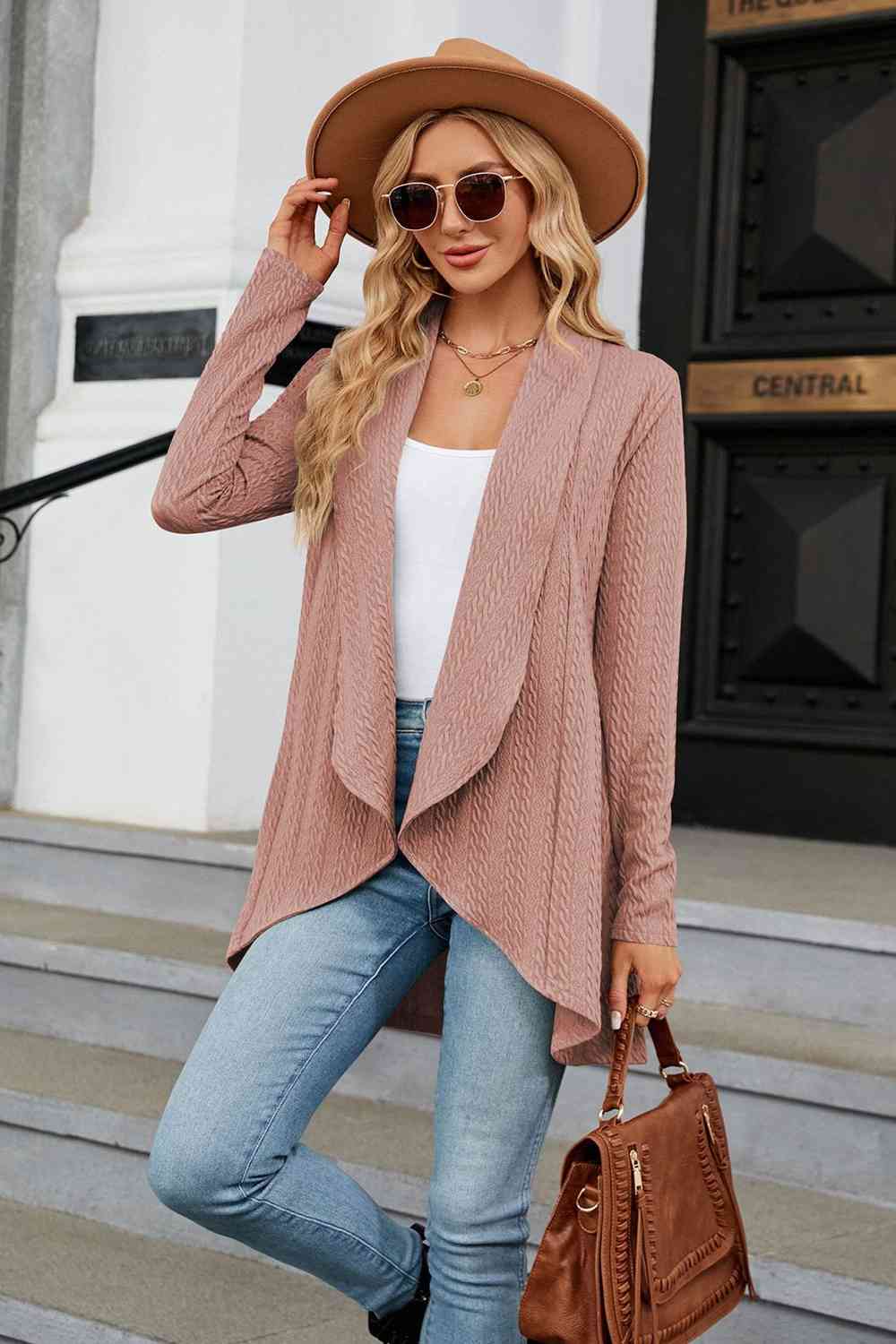 Open Front Long Sleeve Cardigan - Charming Charlie