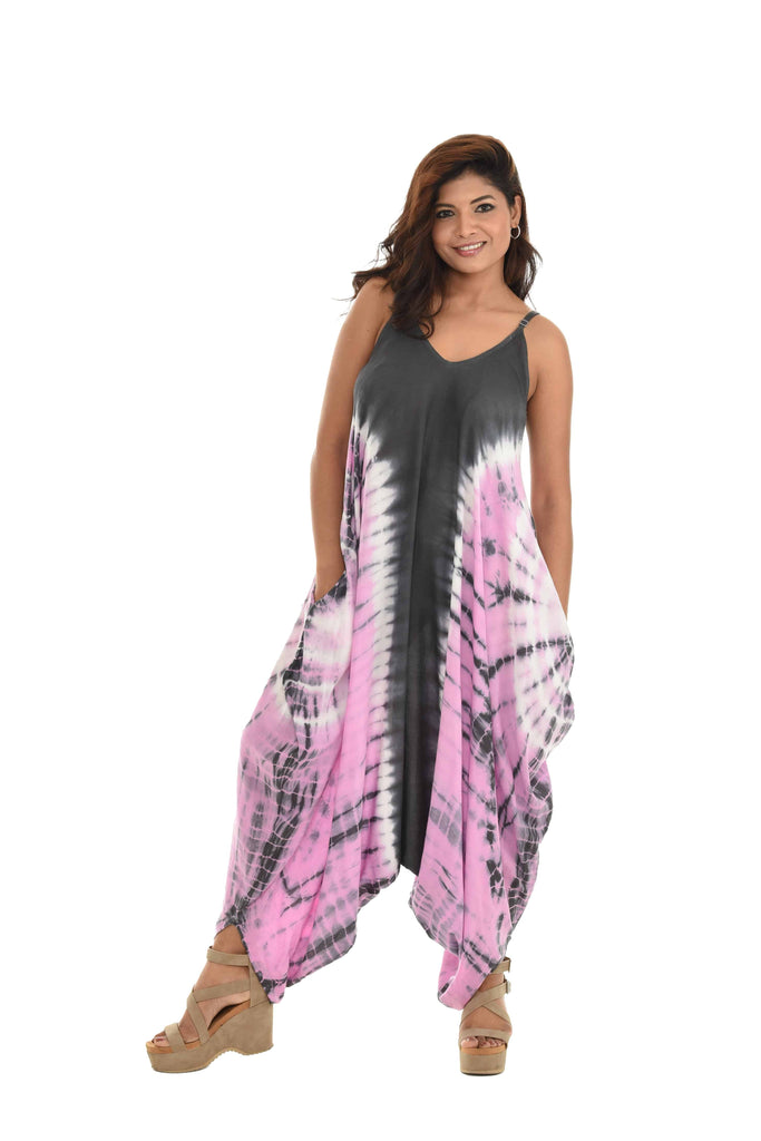Tie-Dye Sleeveless Women Jumpsuit - Shoreline Wear, Inc.
