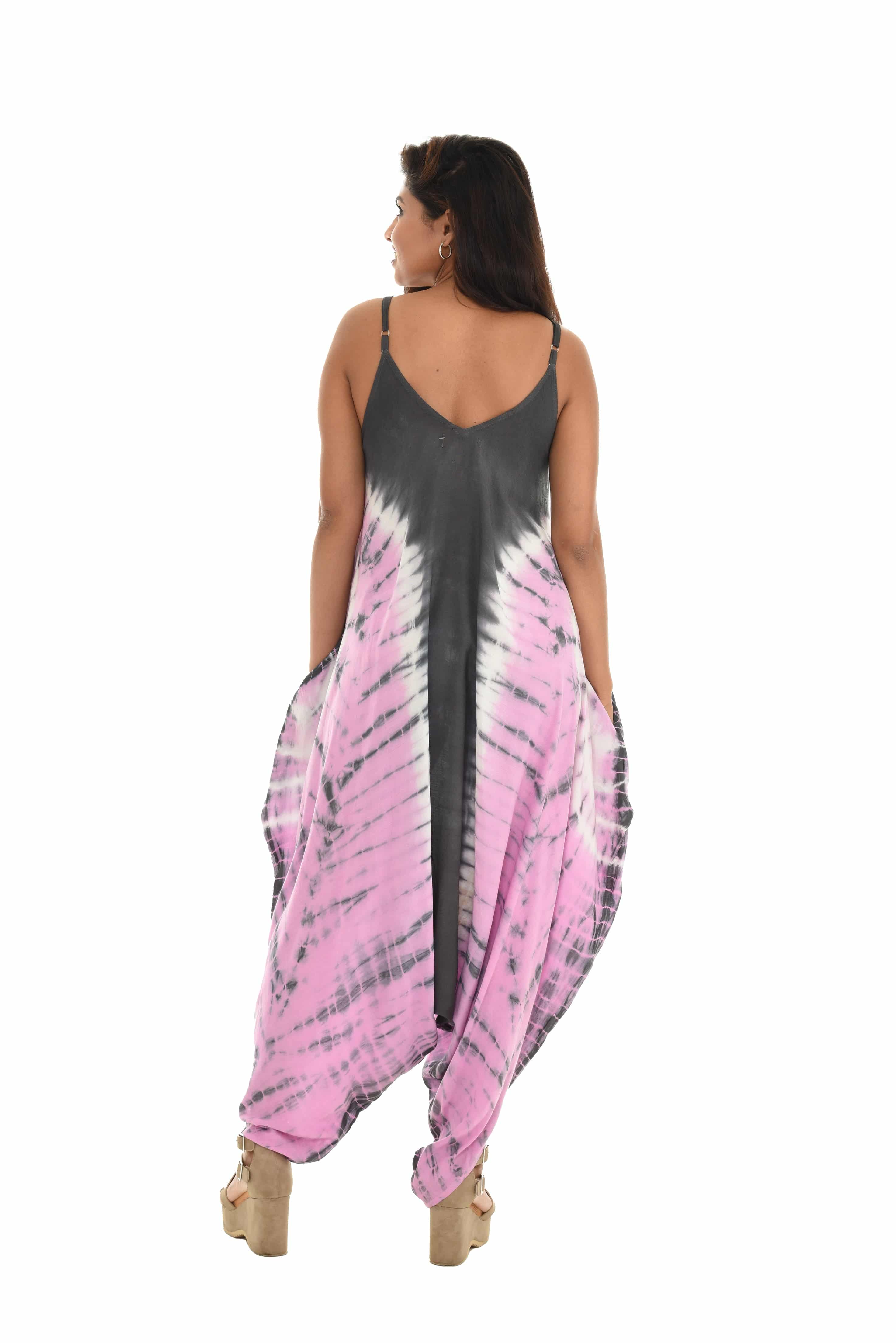 Tie-Dye Sleeveless Women Jumpsuit - Shoreline Wear, Inc.