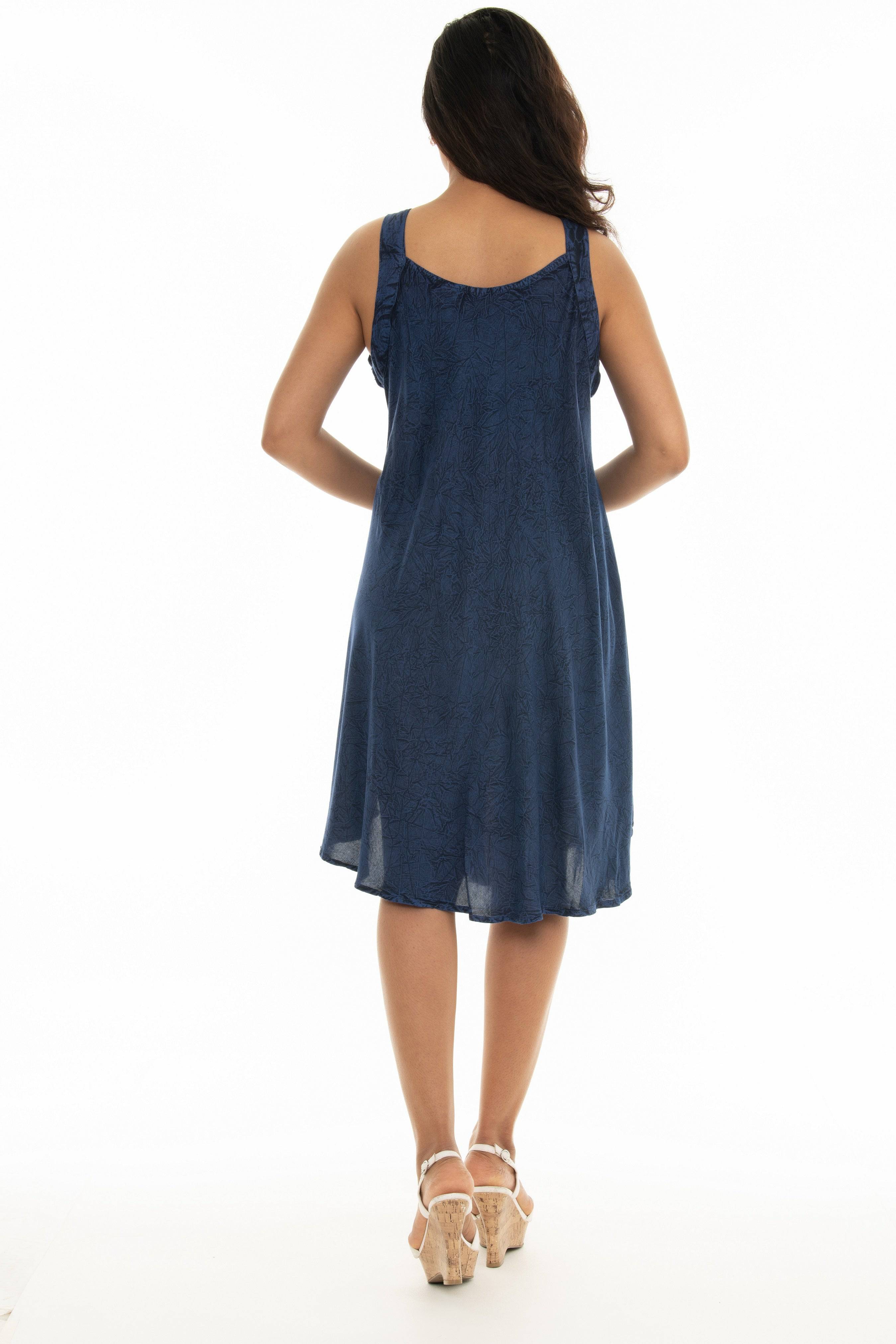 Rayon Umbrella Sleeveless Dress - Shoreline Wear, Inc.