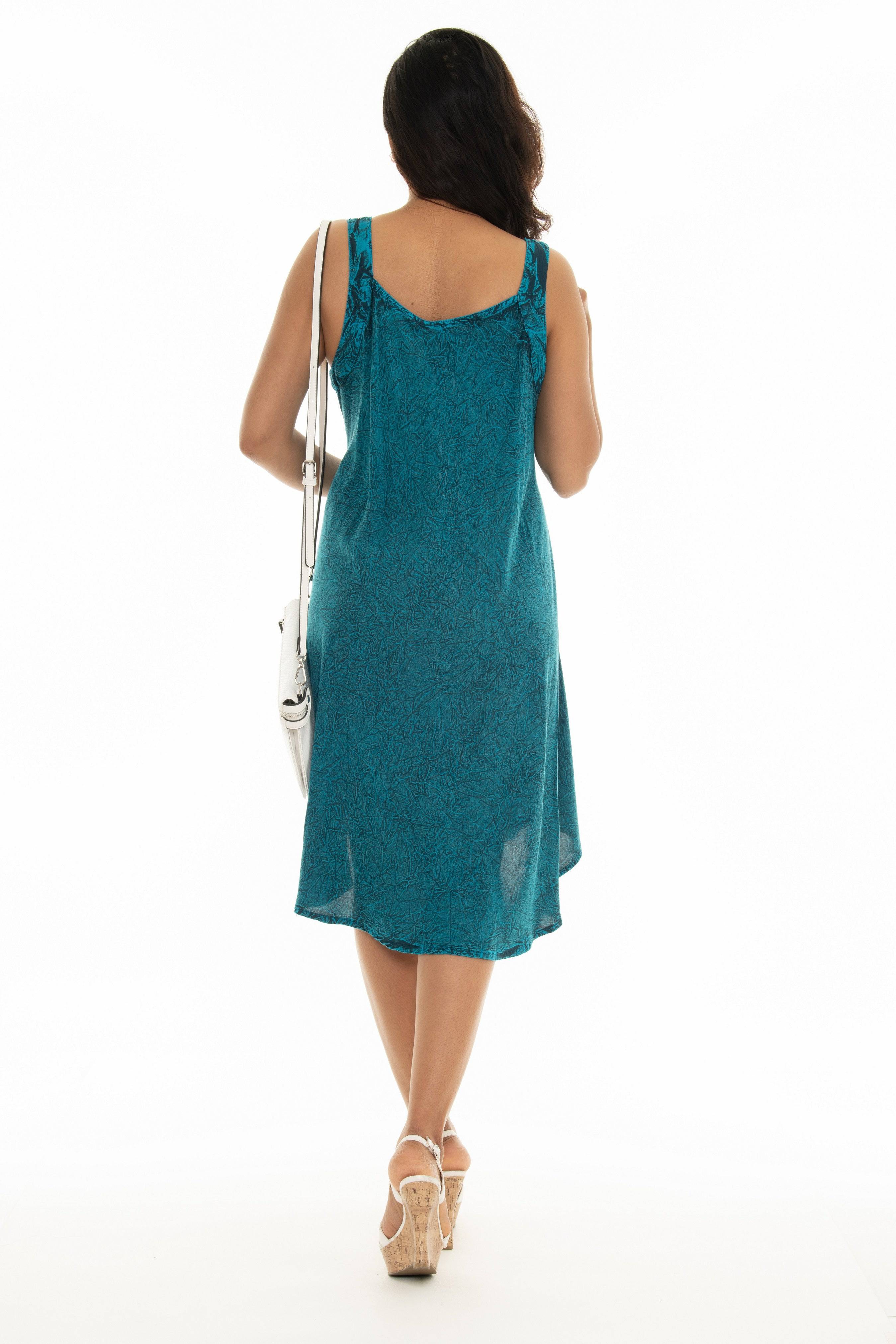 Rayon Umbrella Sleeveless Dress - Shoreline Wear, Inc.